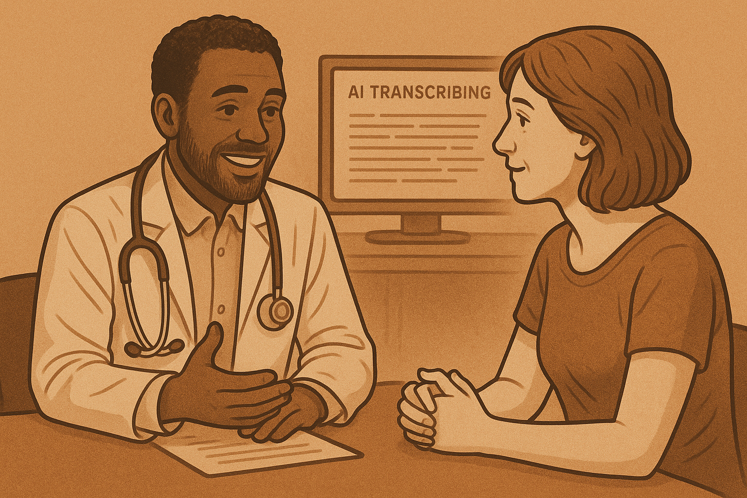 Inteligência Artificial na Saúde: A escrita automática das consultas médicas e o que ganhamos com isso